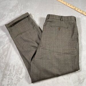 Vtg Brooks Brothers 346 Dress Pants Mens 42R Houndstooth Wool Cashmere Pleated